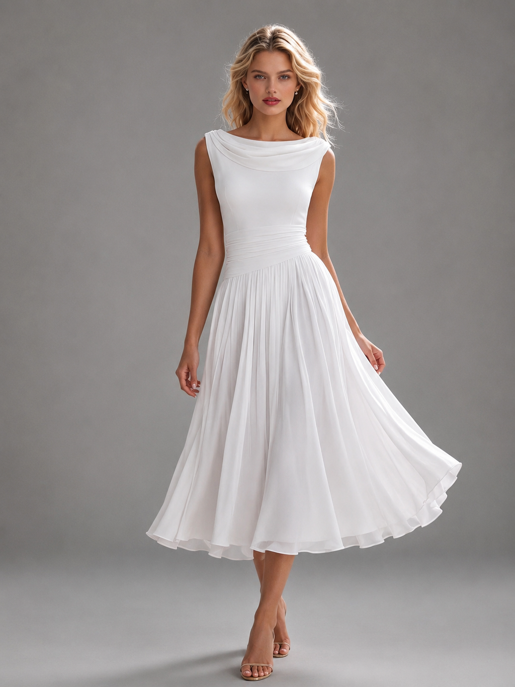 Coastal Grace White Dress