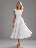 Coastal Grace White Dress