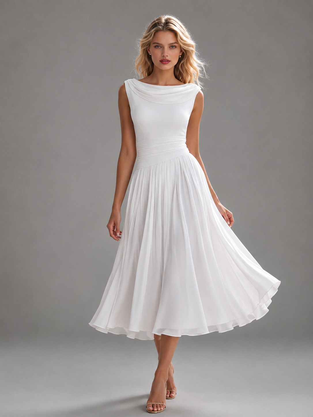 Coastal Grace White Dress