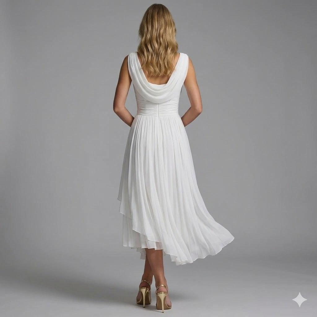 Coastal Grace White Dress